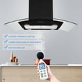 thumbnail image 6 of Joeaonz 30-Inch Island Mount Range Hood with Glass Vent, 900 CFM, 3-Speed Control, 120V, 6 of 9