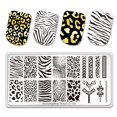 thumbnail image 2 of BeautyBigBang placas de estampado tigre cebra estampado de leopardo imagen Animal plantilla de acero inoxidable plantilla para decoración de uñas textura XL-001 Tan Jianjun unisex, 2 of 2