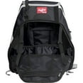 Rawlings R500 Baseball Bat Backpack, Black