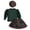 Green-SgV, variant on Mnyotv Girls Christmas Outfits Long Sleeve Tops Bow Plaid Skirts and Matching Hats 3Pcs Sets Fall Clothes for Girl Size 12-18Months