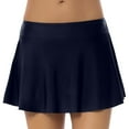 thumbnail image 3 of THDHVS Swim Shorts Women,Swim Bottoms for Women,Solid Color Swim Skirt Casual Fashion for Poolside Navy, 3 of 4