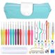 thumbnail image 5 of 36-Piece Crochet Set Colorful TPR Soft Handle Aluminum Crochet Hooks DIY Yarn Crochet Hooks Green Beard Bag Set, 5 of 5