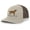 Khaki/Brown, variant on Canine Collection Chocolate Lab Labrador Retriever Hunting Dog Mens Embroidered Mesh Back Trucker Hat, Silver/White
