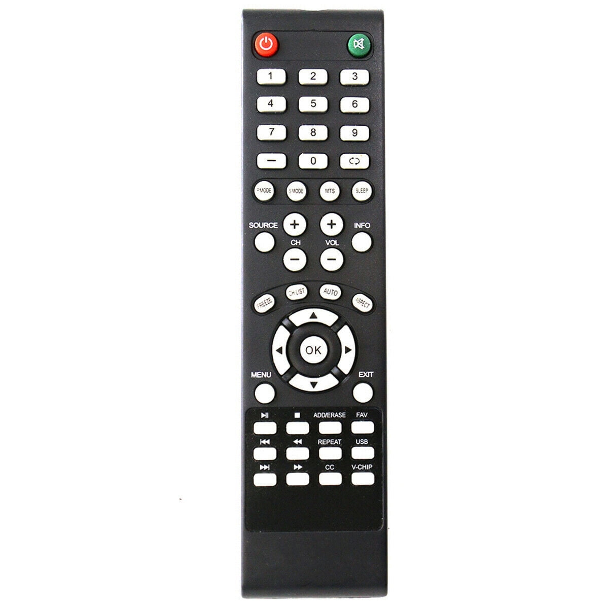 New Remote for Element TV ELDFW406 ELCFT262 ELCFW326 ELDFT404 ELCFW328