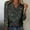Black, variant on Sequin Tops for Women Glitter Boho Printed Long Sleeve V-Neck Pullover Tee Shirts Casual Relaxed Fit Workout Casual Blouses