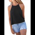 thumbnail image 2 of Camisola de Verano con Cuello Halter y Espalda Descubierta para Mujer, Estilo Y2K, para Salir, Playa Negro M, 2 of 10