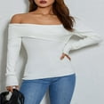 thumbnail image 3 of MesaSe Blouse Habillée à Manches Longues en Tricot Côtelé pour Femmes, 3 of 9