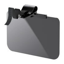 Yoloke Universal Car Sun Visor Extender - Black PVC, UV400 Protection, Flip-Up Design, Adjustable, Large Coverage for Clear View & Safe Driving, 1362x846in