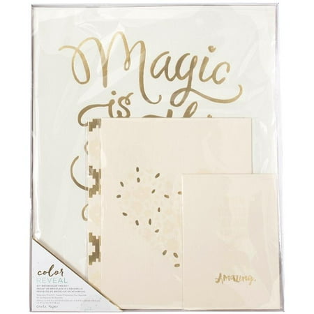 - Color Reveal Watercolor Prints 4/pkg-adult Magic Is Something You Make