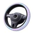 thumbnail image 2 of Uemuo Striped Gradient Printed Car Elastic Steering Wheel Cover - Universal Car Accessory for Diverse Cars Anti-Slip, and Comfortable- 15", 2 of 8