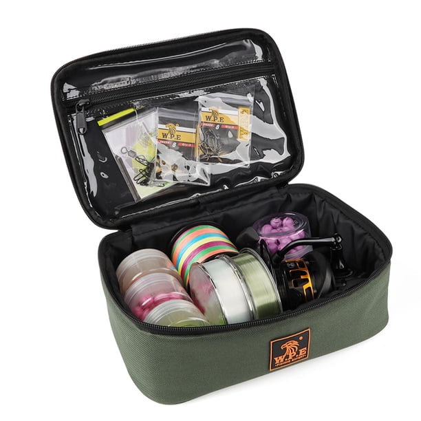 Bolsa de aparejos de pesca A prueba de polvo Aislamiento térmico Durable Multifuncional al aire libre Pequeña Cola Caja de aparejos de pesca