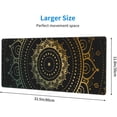 thumbnail image 3 of XL Extended Mouse Pad, Large Gaming Mousepad Design with Gold Mandala Flower, Big Long Mousepad Desk Mat for Laptop, Keyboard and Computer for Gifts Decor Men Home and Office, (Gold, 31.5*11.8 Inches), 3 of 6