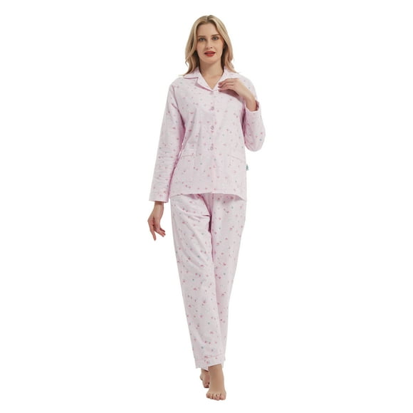 Womens 100 Cotton Pajamas Set