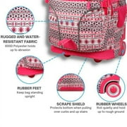 J World Womens Lunar 19.5 Multi-Purpose Lapotop Rolling Backpack for School and Travel, Skandi Pink