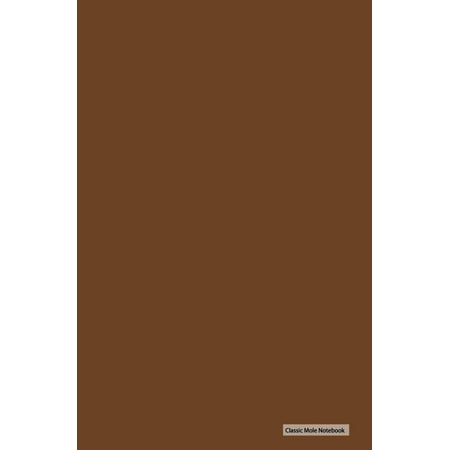 Classic Mole Notebook - Plain Brown Cover: 5.25
