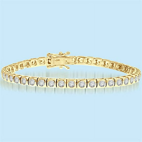 Diamond Essence Bracelet with 6.0 cts.t.w. of Bezel Set Round Brilliant Stones - VBD8050