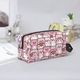 thumbnail image 6 of Uemuo Kawaii Pig Pattern Portable Toiletry Bags with Handle, Waterproof travel Make up Bags for Women, Large Capacity Travel Cosmetic Bags, 6 of 9