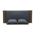 thumbnail image 6 of Ledger Outdoor Wooden Loveseat with Cushions, Dark Gray and Gray, 6 of 11