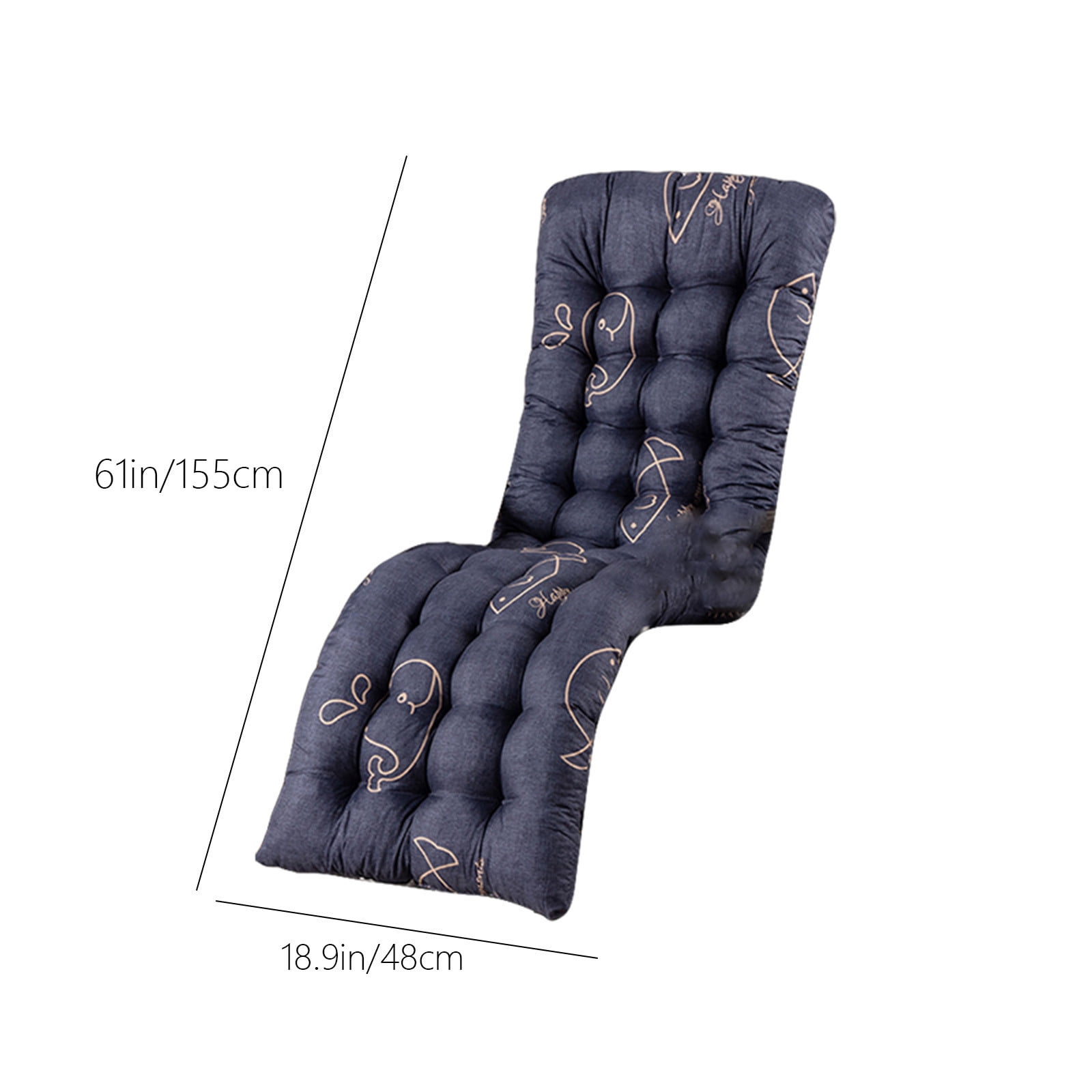 YOTQUSKI Chaise Lounge Cushions Clearance, Lounge Chair Cushions, Pool Chair Cushions, Chaise Lounge Chair Cushions, Outdoor Patio Cushions, Outdoor Cushions for Patio Furniture, 18.9'' x 61''