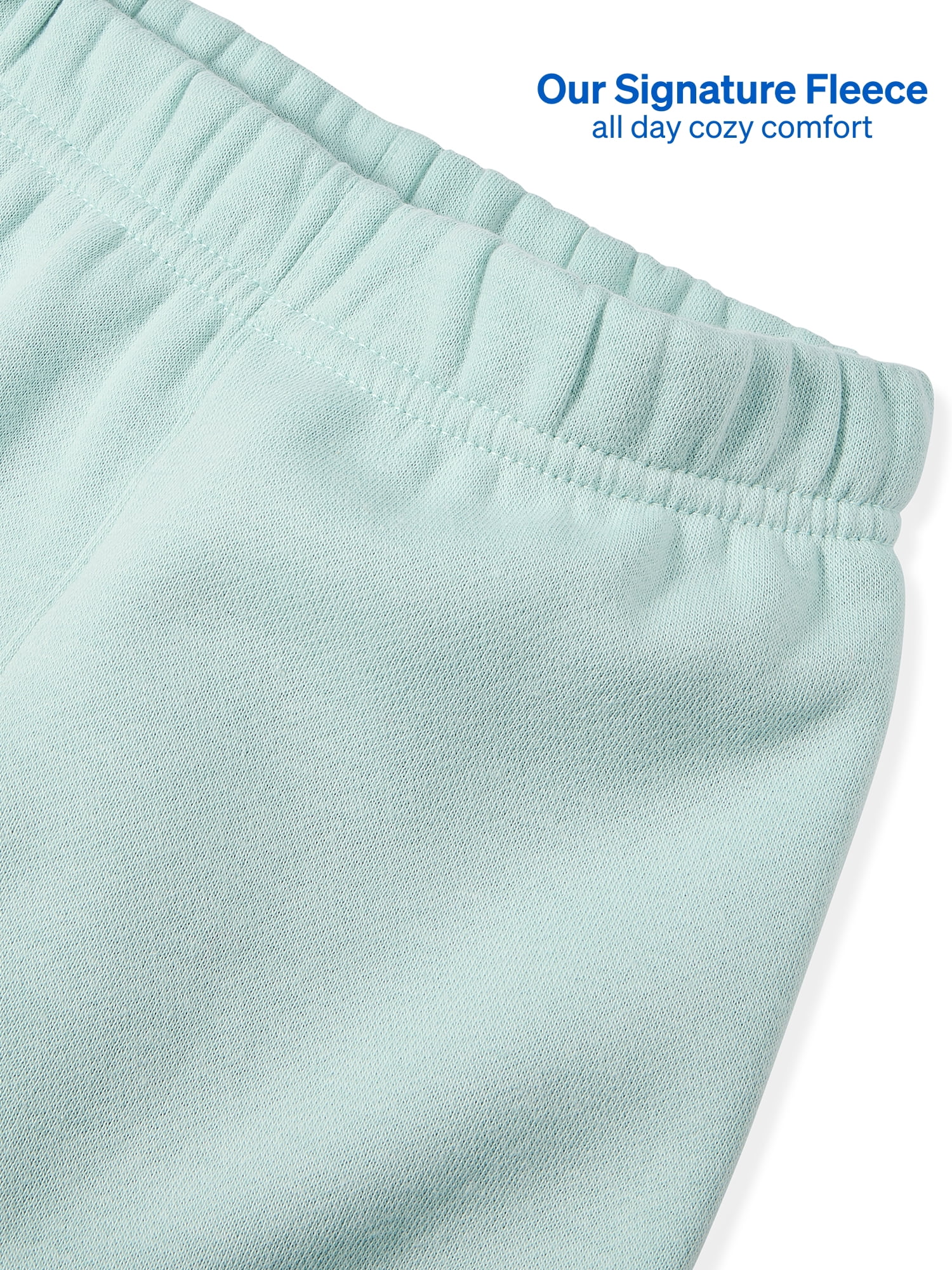 Garanimals Baby & Toddler Girls Fleece Sweatpants, Wide Leg, Sizes 0-6T