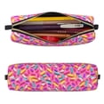 thumbnail image 2 of Easygdp Colorful Donuts 1 para Estuche de Lápices de Cuero, Estuche de Papelería de Cuero, Estuche de Gran Capacidad con Cremallera, 2 of 7