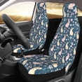 thumbnail image 3 of Fotbe Cute Rabbit Floral Pattern Automotive Seat Covers for Cars Trucks and SUVs – Car Seat Covers for Front Seats,Protective Seat Covers,Vehicle Seat Covers, Set of 2, 3 of 9