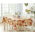 thumbnail image 2 of Newbridge Nicolette French Floral Garden 52 x 52 inch Square Flannel Backed Vinyl Tablecloth, 2 of 9