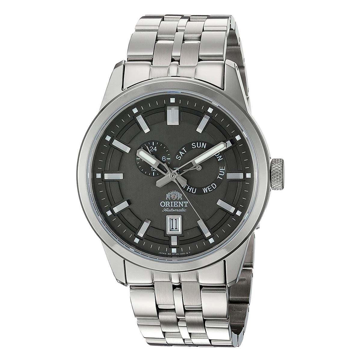 ET0S001A Men's Trooper Sports Grey Dial Steel Bracelet Power Reserve Automatic  Watch - Walmart.com