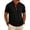 Black-2065BB, variant on Hearthz Big and Tall Polo Shirts for Men Embroidery Contrast Short Sleeve Men's T-Shirts Lapel Collar Moisture Wicking Mens Golf Polo Black L