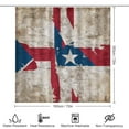 thumbnail image 2 of Shower Curtain Set 4 Piece include Shower Curtain and Rugs and Non Slip U Shaped Toilet Rugs Luxury Bathroom Decor Grunge Texture Flag, 2 of 5