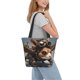 thumbnail image 2 of Fotbe Steampunk Squirrel Pilot Bolsa de Playa con Estampado, Bolsa de Hombro, Bolsa de Mano Espaciosa, Bolsa de Viaje Ligera, Bolsa de Compras Versátil, 2 of 6