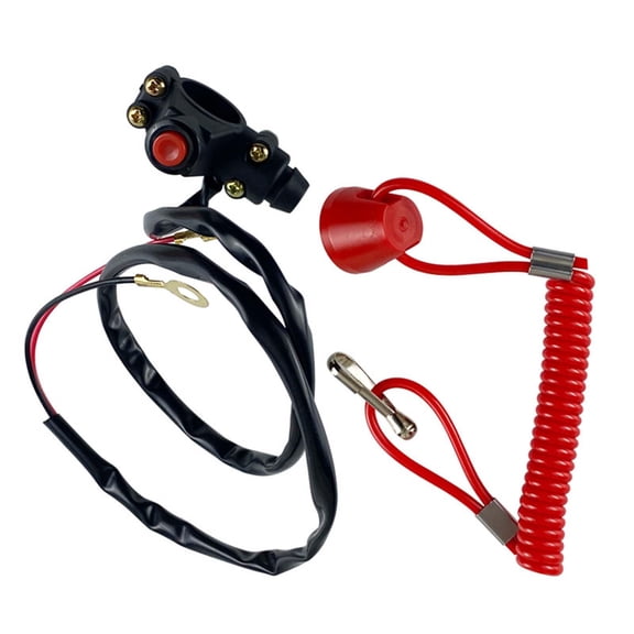 BAOSITY Lanyard Kill Urgent Stop Switch Engine Ignition Accessories,Stable Sturdy Engine Motor Kill Stop Switch Replace Parts for ATV