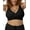 Black, variant on Sublime Adjustable Crossover Busty Nursing Bra | Wireless Maternity Bra for F, G, H, I Cups (Black, Large-Busty)