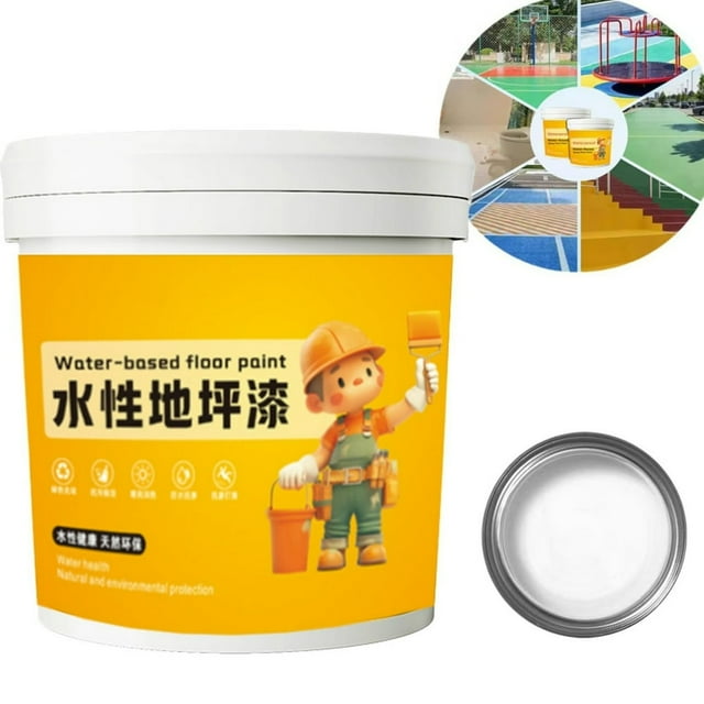 CHOK 50% off clear!Water Based Epoxy Floor Paint Anti Slip Water Based Floor Paint Water Based Garage Floor Paint Epoxy Floor Paint Anti Slip Concrete Floor Paint 300ml