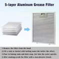 thumbnail image 3 of Kitchen Hood Filter Stainless-Steel Cooker Filter Mesh 350 X 285 X 9mm Hoods/range Hood Vents Grease Filter Replacement Parts, 3 of 5
