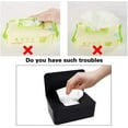 thumbnail image 4 of Black Tissue Box Cover Rectangle Modern Desktop Tissue Box Holder, Napkin Organizer Facial Tissue Wet Tissue Dispenser with Sealed Lid for Car Office Bathroom Household, 4 of 8