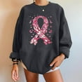 thumbnail image 1 of Simua Breast Cancer Awareness Sweatshirt for Women Pink Ribbon Sweatshirts We Fight Together Loose Pullover Tee, 1 of 4