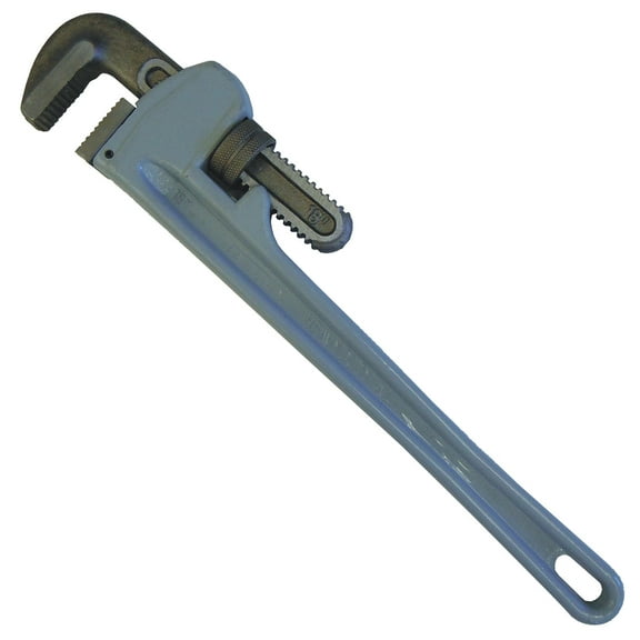 18" Aluminum Pipe Wrench. Rust Proof, Reduced Weight