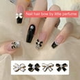 thumbnail image 2 of UDIYO 10Pcs Nail Ornaments Unique Shape Faux Pearl Design Vibrant Color Amazing Visual Effect 3D Bow-knot Nail Charms Ornaments Jewelry Manicure for Nail Salon, 2 of 6
