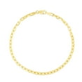 thumbnail image 2 of JewelStop 14K Yellow Gold 2.45mm Fancy Cable Chain Bracelet 7.25 Inches, Lobster Clasp, 2 of 7