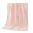 thumbnail image 2 of TACILIP Thickened Super Absorbent Solid Color Fleece Bath Towel Large Striped Fleece Bath Towel Precision Lock Side with Hanging Ears Size 55.1x27.5 Inches Towels for Bathroom, Mom Gifts, 2 of 5