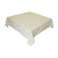thumbnail image 4 of LA Linen TCpop52x52-IvoryP25 Polyester Poplin Square Tablecloth, Ivory - 52 x 52 in., 4 of 4