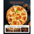 thumbnail image 3 of VEVOR Outdoor Pizza Oven, 12 in Wood Fired Pizza Ovens, Pellet Pizza-Stove with Thermometer & Electric Rotation, Portable Pizza-Maker for Outside Backyard Patio Camping, Pizza-Stone, Carry Bag, 3 of 9