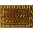 thumbnail image 1 of Ahgly Company Machine Washable Indoor Rectangle Persian Yellow Traditional Area Rugs, 2' x 4', 1 of 4