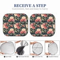 thumbnail image 6 of Haiem Rose Flowers Car Windshield Sun Shade (2 Pieces) Foldable Windshield Sun Shade Car Accessories for Truck SUV Pickup-Small, 6 of 7