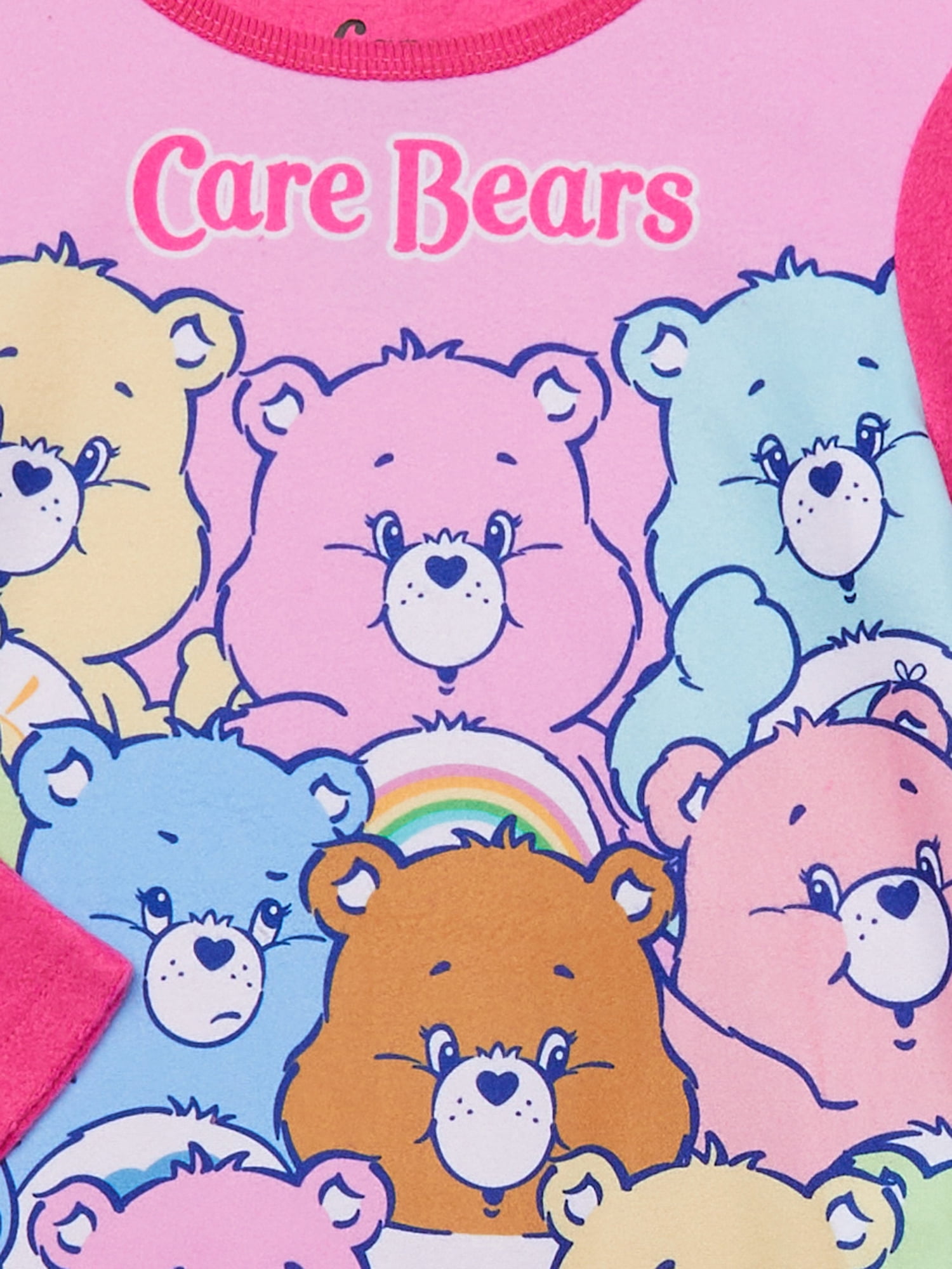 Care Bears Girls Long Sleeve Top and Pants Pajama Set, 2-Piece, Sizes 4-12