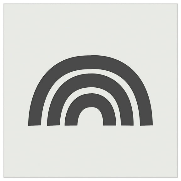 Rainbow Fun Doodle DIY Cookie Wall Craft Stencil - 4.5 Inch