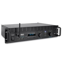 Pyle 2-Channel 2000W Bridgeable Rack Mount Pro Audio Sound Wireless Home Stereo Receiver Amplifier