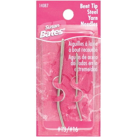 Bates Bent Tip Steel Yarn Needles-Sizes 13 & 16