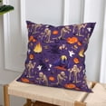 thumbnail image 5 of Halloween Throw Pillow Covers, halloween elements print Square Pillow Cases with Invisible Zipper for Halloween Decorations, Farmhouse Halloween Decor 12x12, 5 of 7